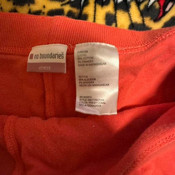 Vintage 2000s No Boundaries Orange Foldover Low Rise Micro Shorts - Picture 2 of 2